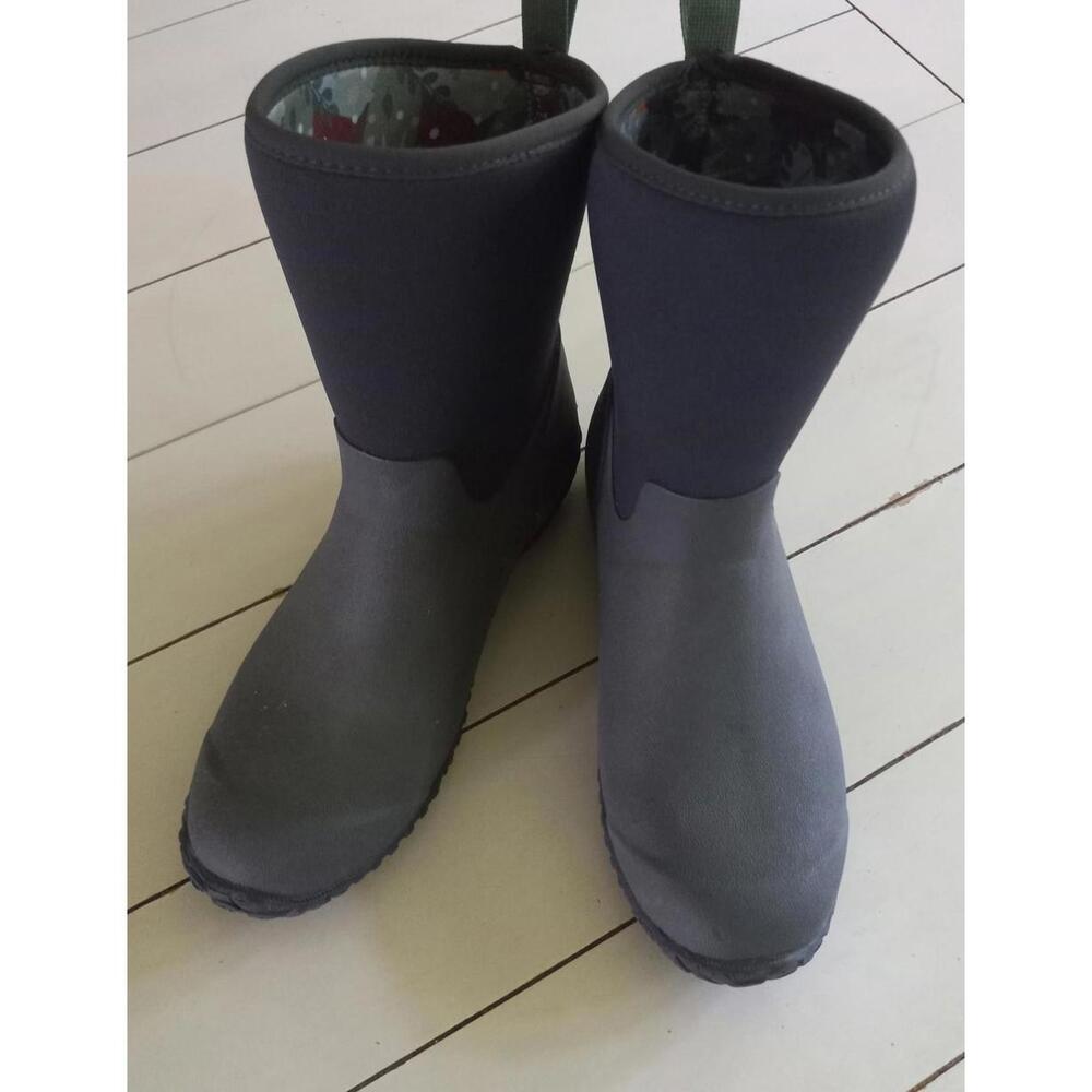 MUCK BOOT Womens Green Mid Calf Pull On Boots Size 8